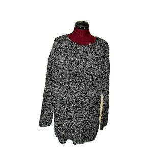 Ultra Flirt Womens Sweater Size XL Multicolor Slouchy Marled Side Split